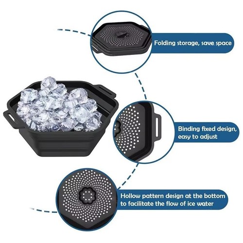 Ice shower portable foldable - shower,