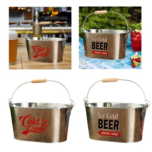 Stylish metal beverage tub - beverage,