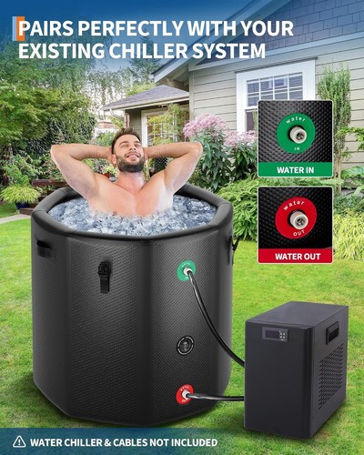 Ice bath tub for athletes - ice,